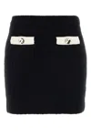 Self-portrait Self Portrait Black Alpaca Blend Skirt Women In Black