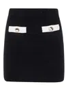 Self-portrait Self Portrait Black Alpaca Blend Skirt Women In Black