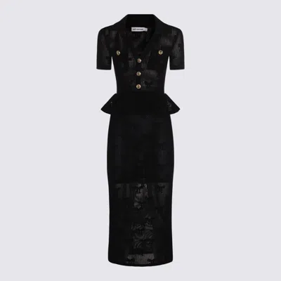 Self-portrait Black Cotton Dress