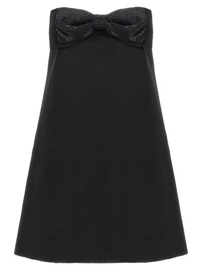 Self-portrait 'black Crepe Bandeau Mini' Dress