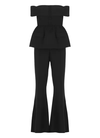 SELF-PORTRAIT SELF-PORTRAIT BLACK CREPE SUIT