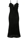 Self-portrait Self Portrait Womens Black Sleeveless Cut-out Knitted Mini Dress In Black