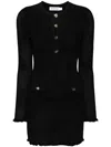 SELF-PORTRAIT SELF-PORTRAIT BLACK CROCHET MINI DRESS CLOTHING
