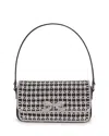 Self-portrait Crystal Baguette Bag In Black