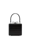 Self-portrait Self Portrait Micro Leather Handbag In Black