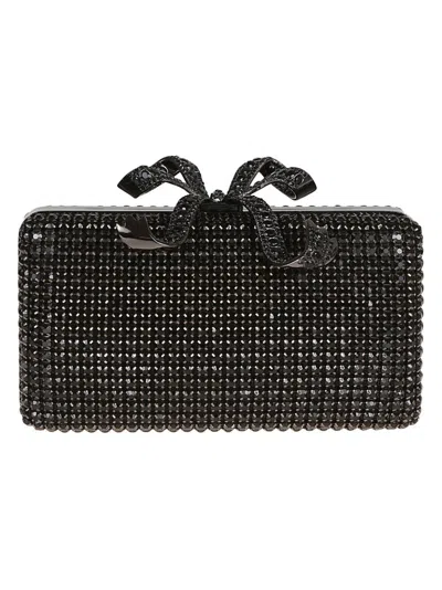 SELF-PORTRAIT BLACK CRYSTAL BOX CLUTCH