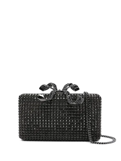 Self-portrait Self Portrait Black Crystal Box Clutch