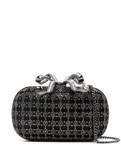 Self-portrait Black Crystal Clutch Bag Bags