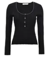 Self-portrait Self Portrait Women's Long-sleeved Top With Crystals