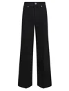 Self-portrait Black Flared Jeans Pf25829pb Black In Black