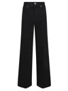 Self-portrait Flared High-waisted Jeans In Black