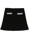 Self-portrait Self Portrait Skirt With Shimmering Crystals In Black