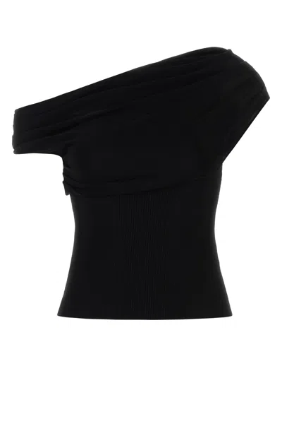 Self-portrait Black Knit Top