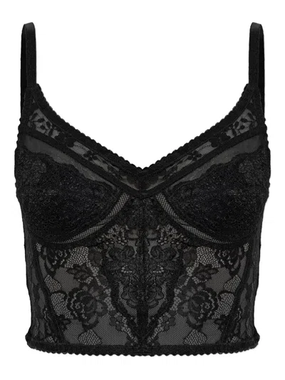 Self-portrait Self Portrait Black Lace Strappy Top