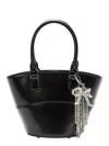 Self-portrait Leather Shoulder Bag With Charms