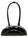 Self-portrait Black Leather Curved Shoulder Bag