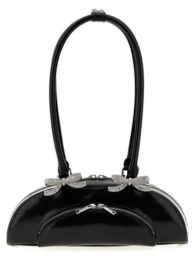 Self-portrait 'black Leather Curved' Shoulder Bag