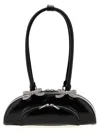 Self-portrait Curved Shoulder Bag In Black