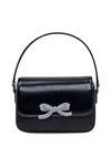 Self-portrait Micro Bag Embellished With Bow In Black