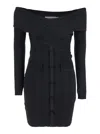 Self-portrait Off-shoulder Mini In Black