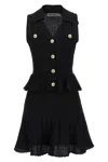 Self-portrait Pointelle-knit Sleeveless Mini Dress
