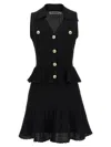 Self-portrait Pointelle-knit Sleeveless Mini Dress