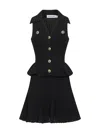Self-portrait Pointelle-knit Sleeveless Mini Dress