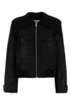 Self-portrait Bouclé Zip-up Bomber Jacket