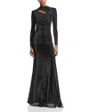 Self-portrait Self Portrait Long Mesh Dress With Rhinestones In Black