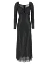 Self-portrait Self Portrait Maxi Dress In Rhinestone Embellished Mesh In Black