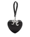 Self-portrait Heart Pochette In Black