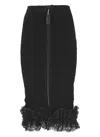 Self-portrait X Christopher Kane Lace-trimmed Midi Skirt