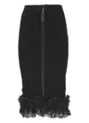 Self-portrait X Christopher Kane Lace-trimmed Midi Skirt