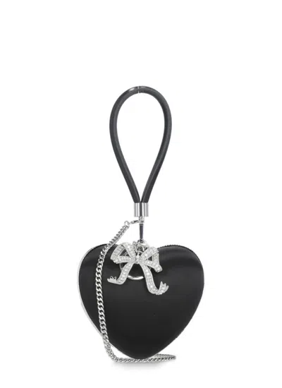 Self-portrait Black Self Portrait Satin Clutch