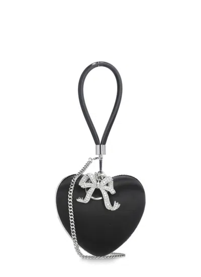 Self-portrait Black Self Portrait Satin Clutch