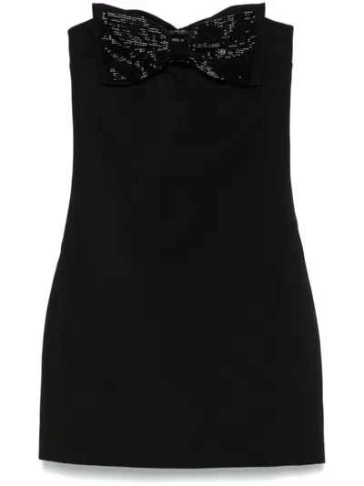 SELF-PORTRAIT SELF-PORTRAIT BLACK STRAPLESS MINI DRESS