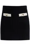 Self-portrait Self Portrait Black Alpaca Blend Skirt Women In Black