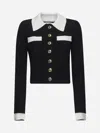 Self-portrait Self Portrait Women Wool Blend Cardigan With Contrasting Collar