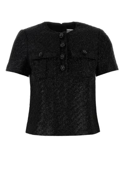 Self-portrait Black Tinsel Boucle Top-10 Nd Self Portrait Female