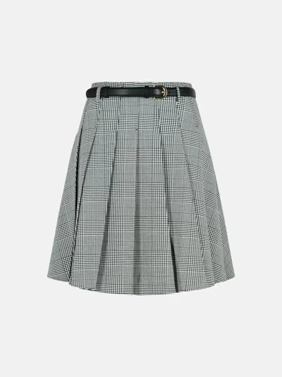 Self-portrait Black Viscose Blend Skirt