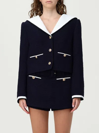 SELF-PORTRAIT BLAZER SELF-PORTRAIT WOMAN COLOR BLUE,H11745009