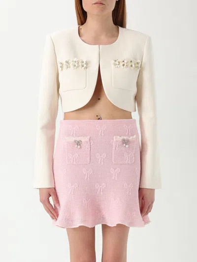 Self-portrait Blazer  Woman Color White