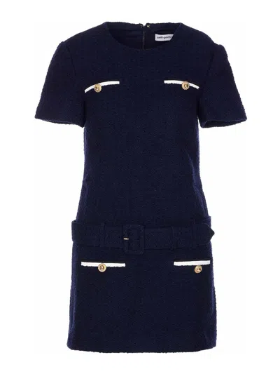 SELF-PORTRAIT VESTIDO CORTO - AZUL