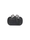 Self-portrait Blue Clutch With Shoulder Strap