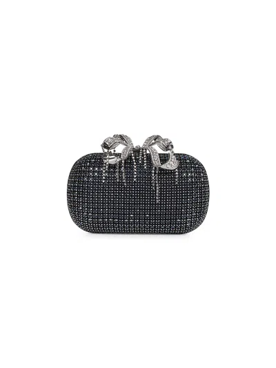 Self-portrait Blue Clutch With Shoulder Strap