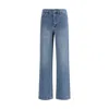 Self-portrait Womens Self Portrait Rhinestone Straight-leg Denim Jeans In Blue