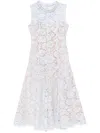 Self-portrait Self Portrait Lace Pearl Midi Dress In White