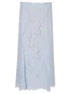 Self-portrait Lace Midi Skirt In Blue