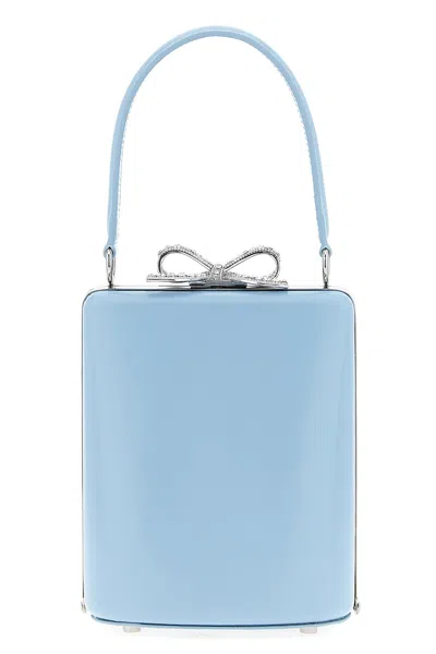 SELF-PORTRAIT 'BLUE LEATHER BAG' HANDBAG
