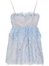Self-portrait Mini Organza Lace Dress